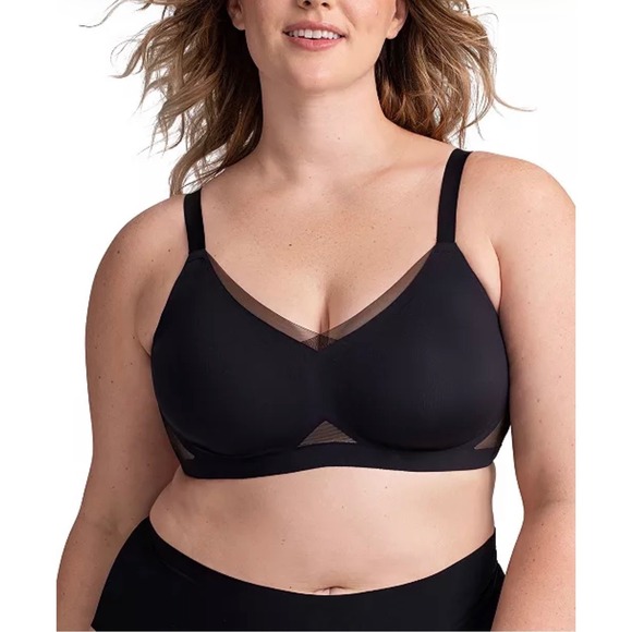 Honeylove Other - Honeylove Crossover Bra Women Size L 38B/C Black Excellent Wire-Free Mesh Detail